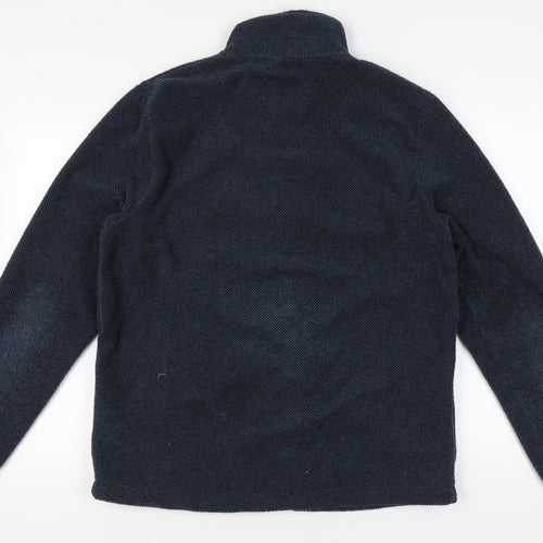 Weird Fish Men's Blue Knit Jacket, Size L, Full Zip