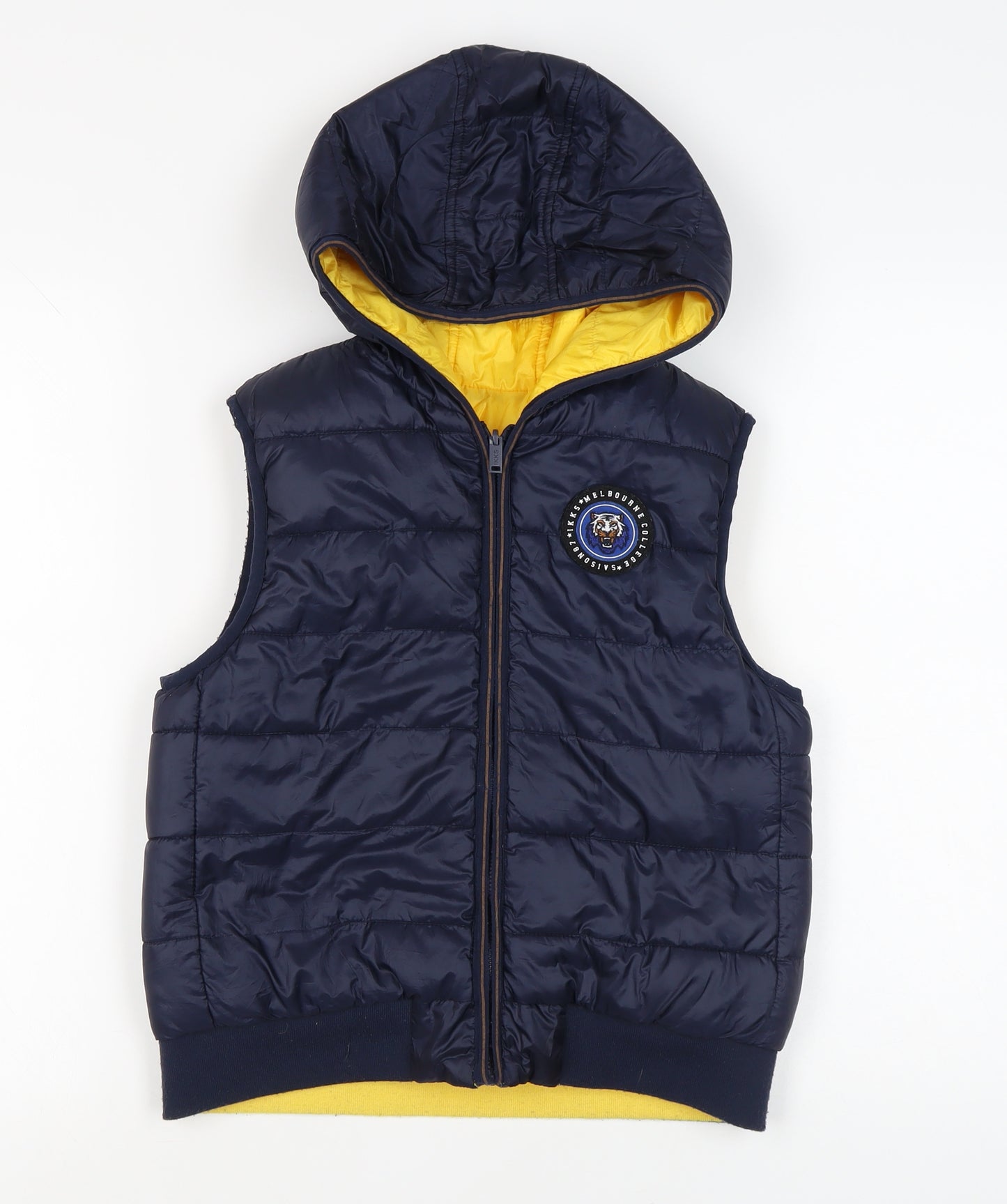 IKKS Boys Blue Hooded Puffer Jacket 12 Years