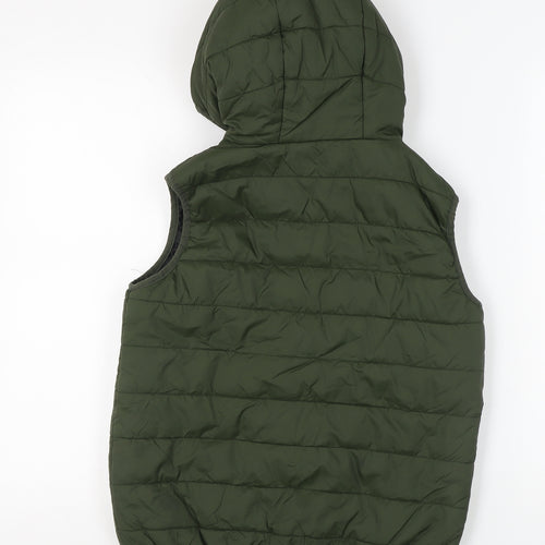 Freedom Trail Boys' Green Hooded Bodywarmer, 11-12 Years