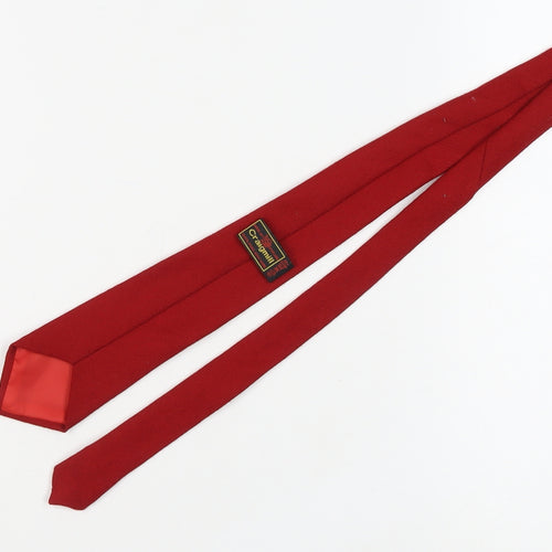 Craigmill Red Wool Slim Tie for Men
