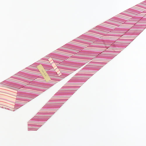 Marks and Spencer Men's Multicoloured Silk Tie, Striped