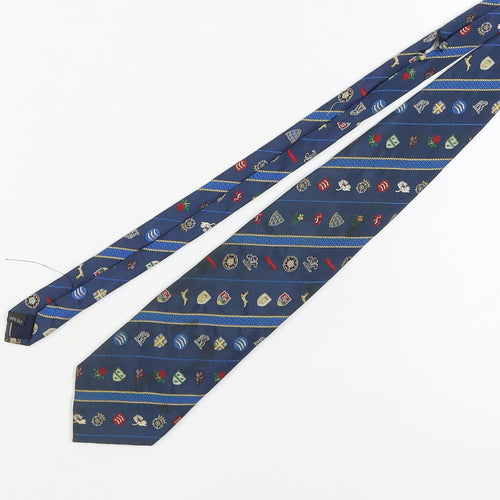 Fashion & Corporate Ties London Blue Silk Sports Tie