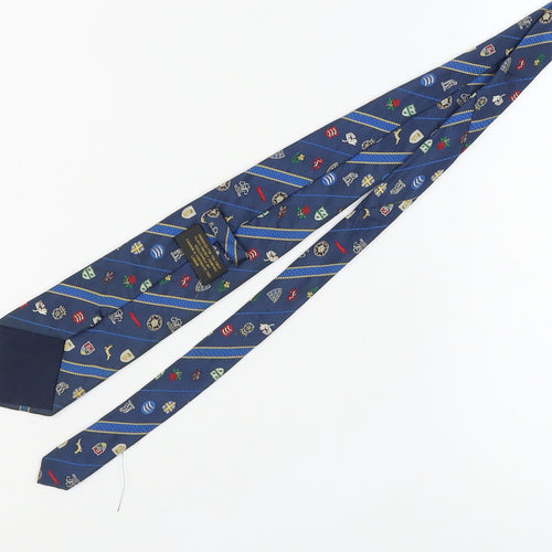 Fashion & Corporate Ties London Blue Silk Sports Tie