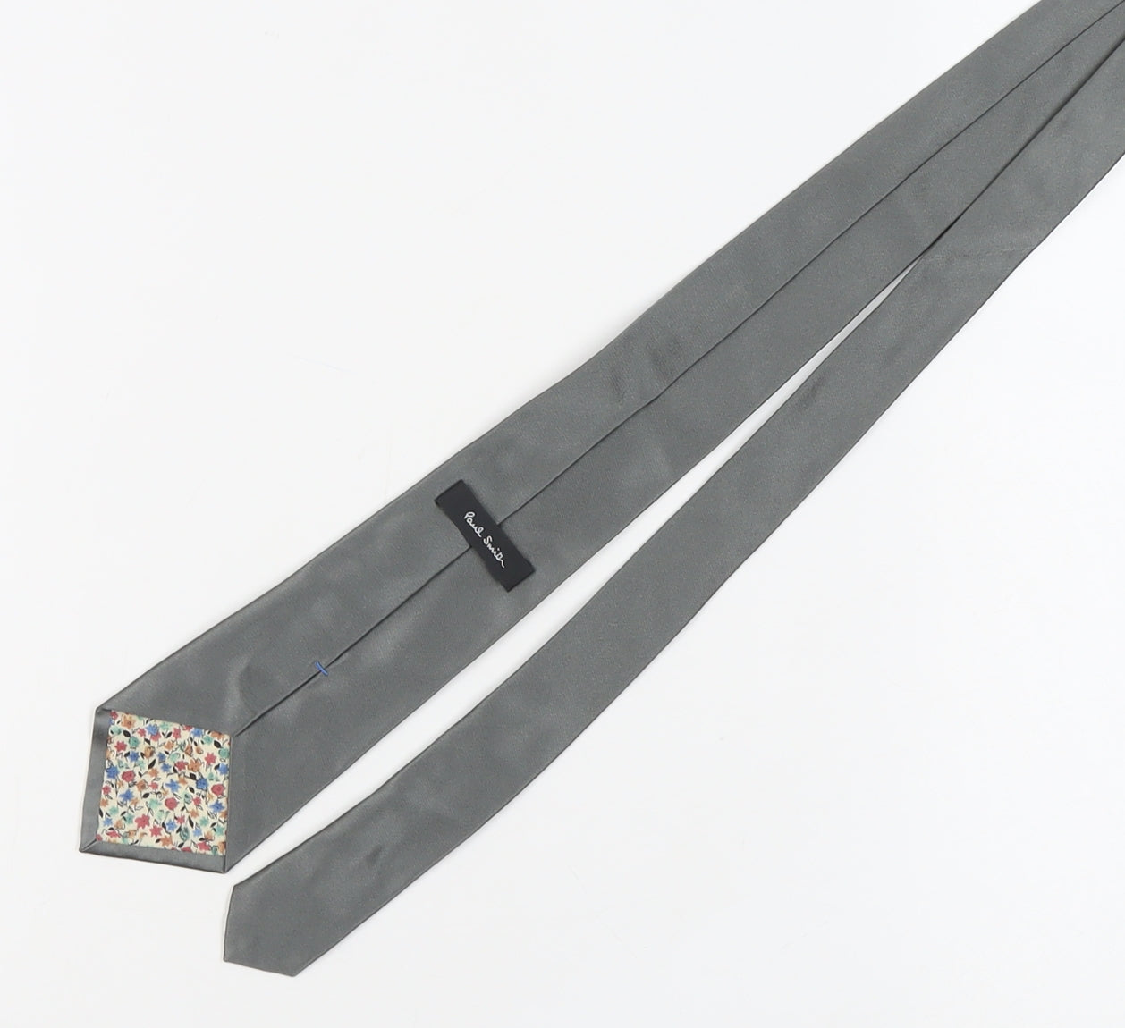 Paul Smith Men's Grey Silk Tie