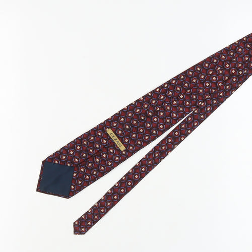 Cezan Men's Multicoloured Geometric Silk Tie