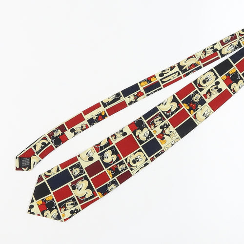 Mickey Unlimited Men's Red Disney Slim Tie, Polyester, One Size