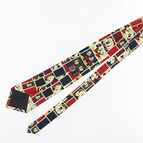 Mickey Unlimited Men's Red Disney Slim Tie, Polyester, One Size