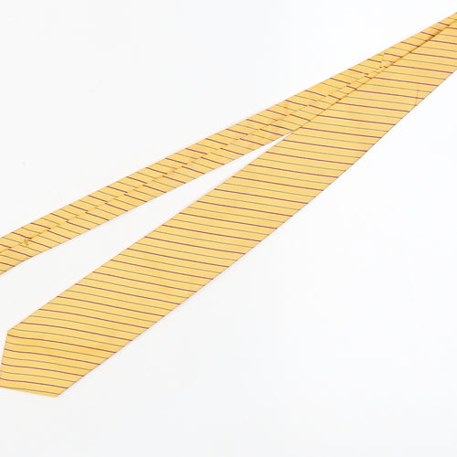 Tie Rack Men's Yellow Striped Silk Tie