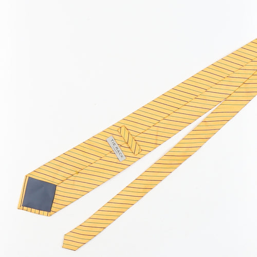 Tie Rack Men's Yellow Striped Silk Tie