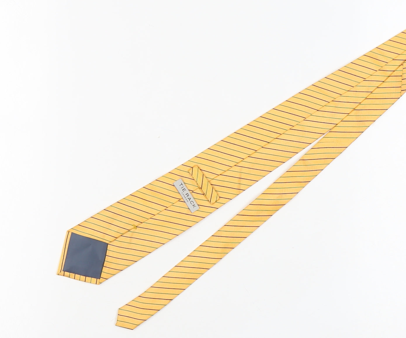 Tie Rack Men's Yellow Striped Silk Tie