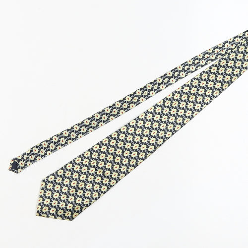 Vicini Men's Multicoloured Silk Geometric Slim Tie