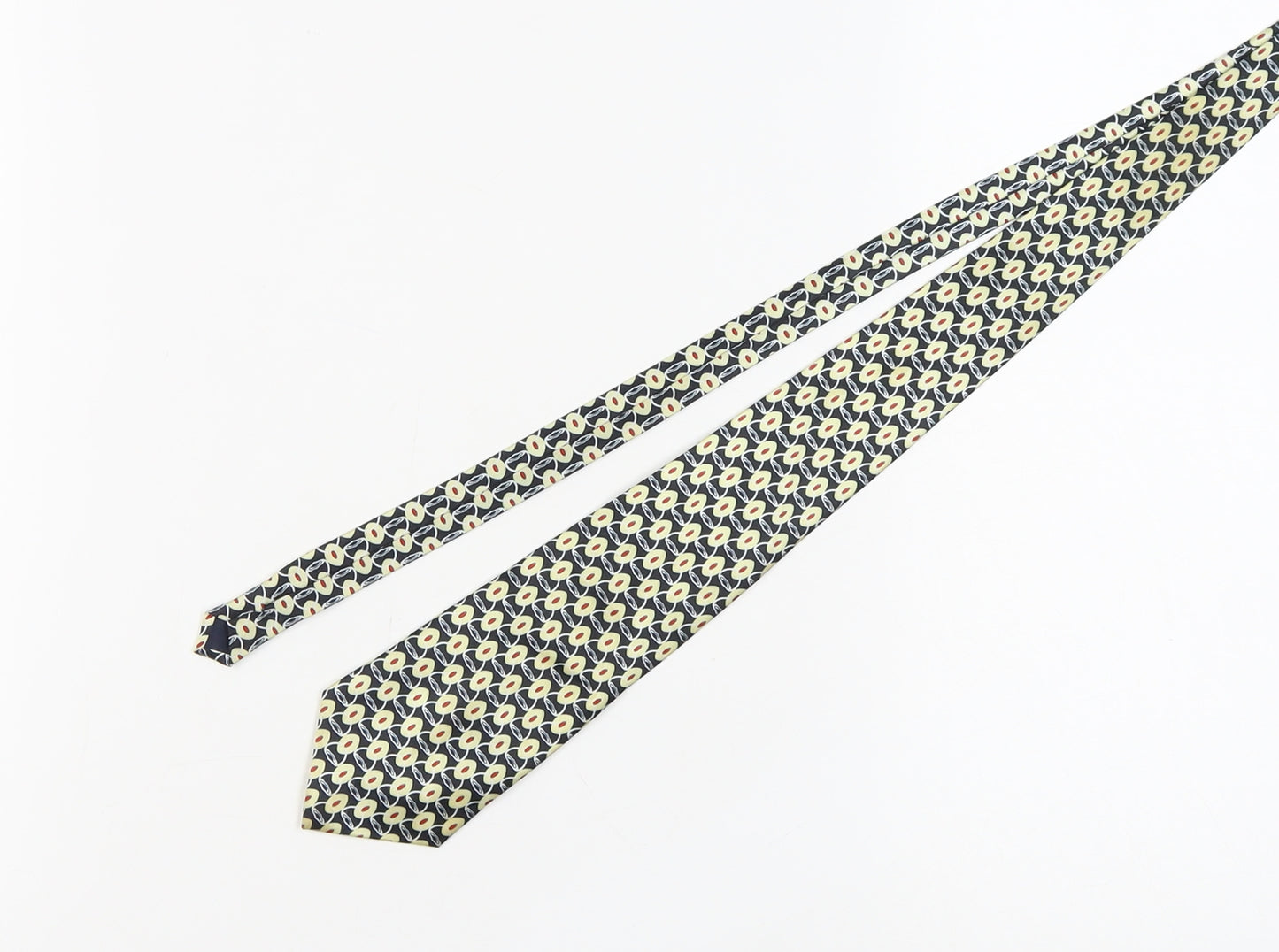 Vicini Men's Multicoloured Silk Geometric Slim Tie