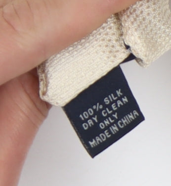 Paul Costelloe Men's Beige Silk Tie