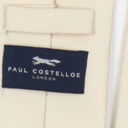Paul Costelloe Men's Beige Silk Tie