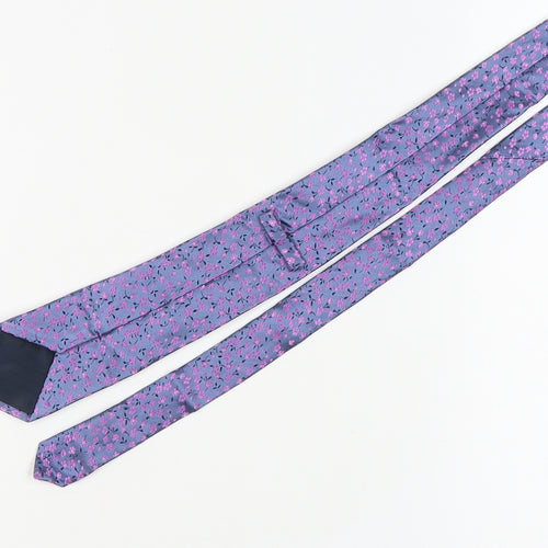 Marks and Spencer Men's Purple Floral Silk Tie One Size