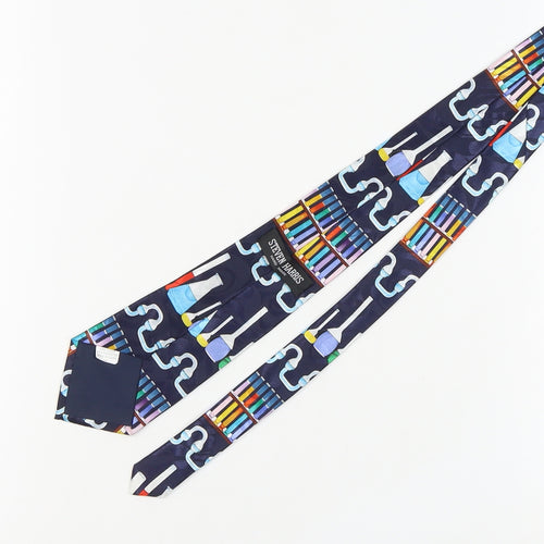 Steven Harris Men’s Multicoloured Geometric Tie