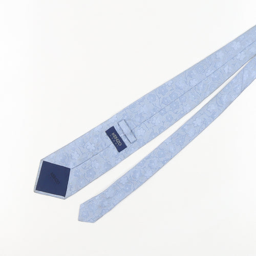 Kenzo Men's Blue Silk Floral Tie, One Size