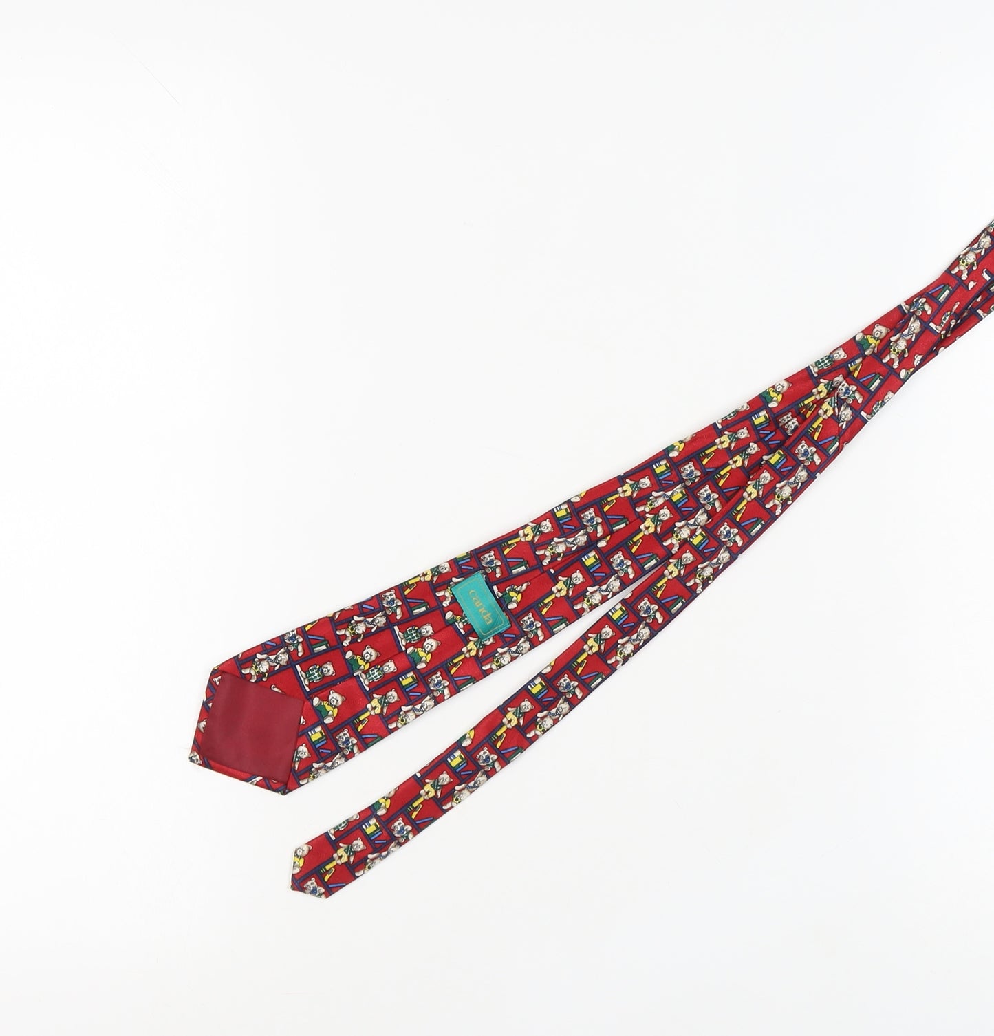 Canda Men's Red Bear Polyester Necktie