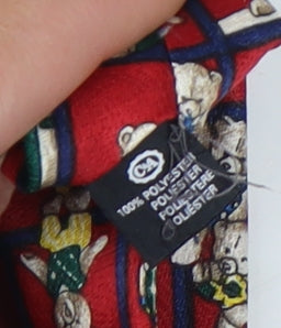 Canda Men's Red Bear Polyester Necktie