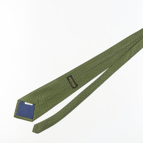 René Chagal Men's Green Slim Tie, Polyester, One Size