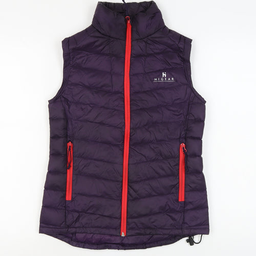 Hi Gear Women's Purple Puffer Waistcoat Size 8