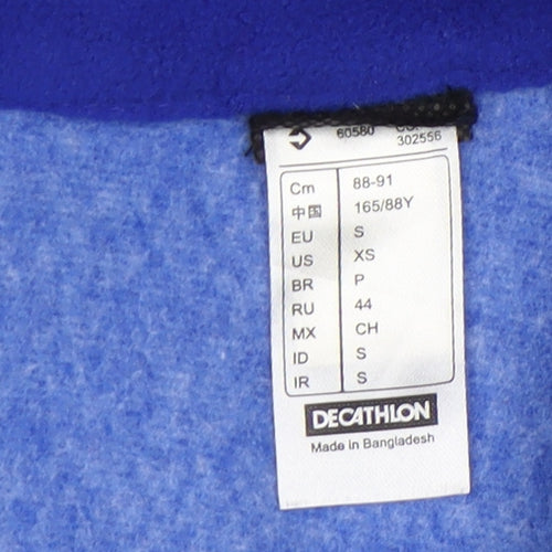 Decathlon Women's Blue Basic Jacket S, Full Zip
