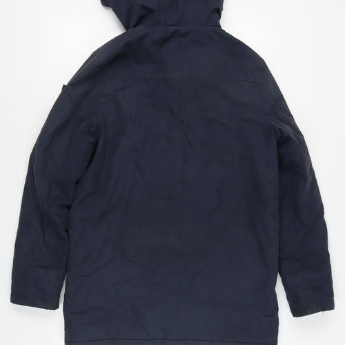 Red Herring Men's Blue Parka Jacket S Casual
