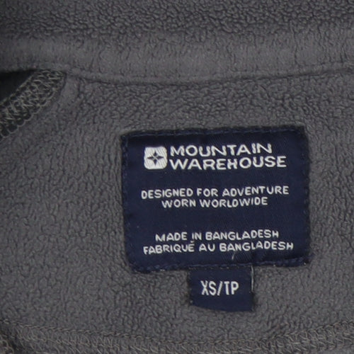 Mountain Warehouse XS Grey Fleece 1/4 Zip Sweatshirt