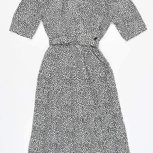 Richards Women's Black Animal Print Dress Size 12