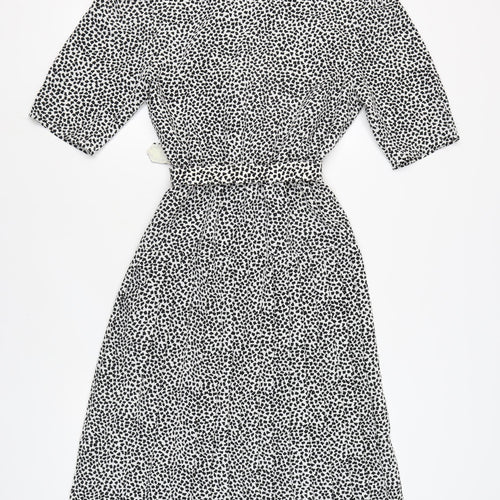 Richards Women's Black Animal Print Dress Size 12
