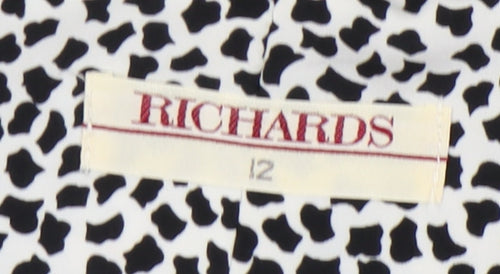 Richards Women's Black Animal Print Dress Size 12