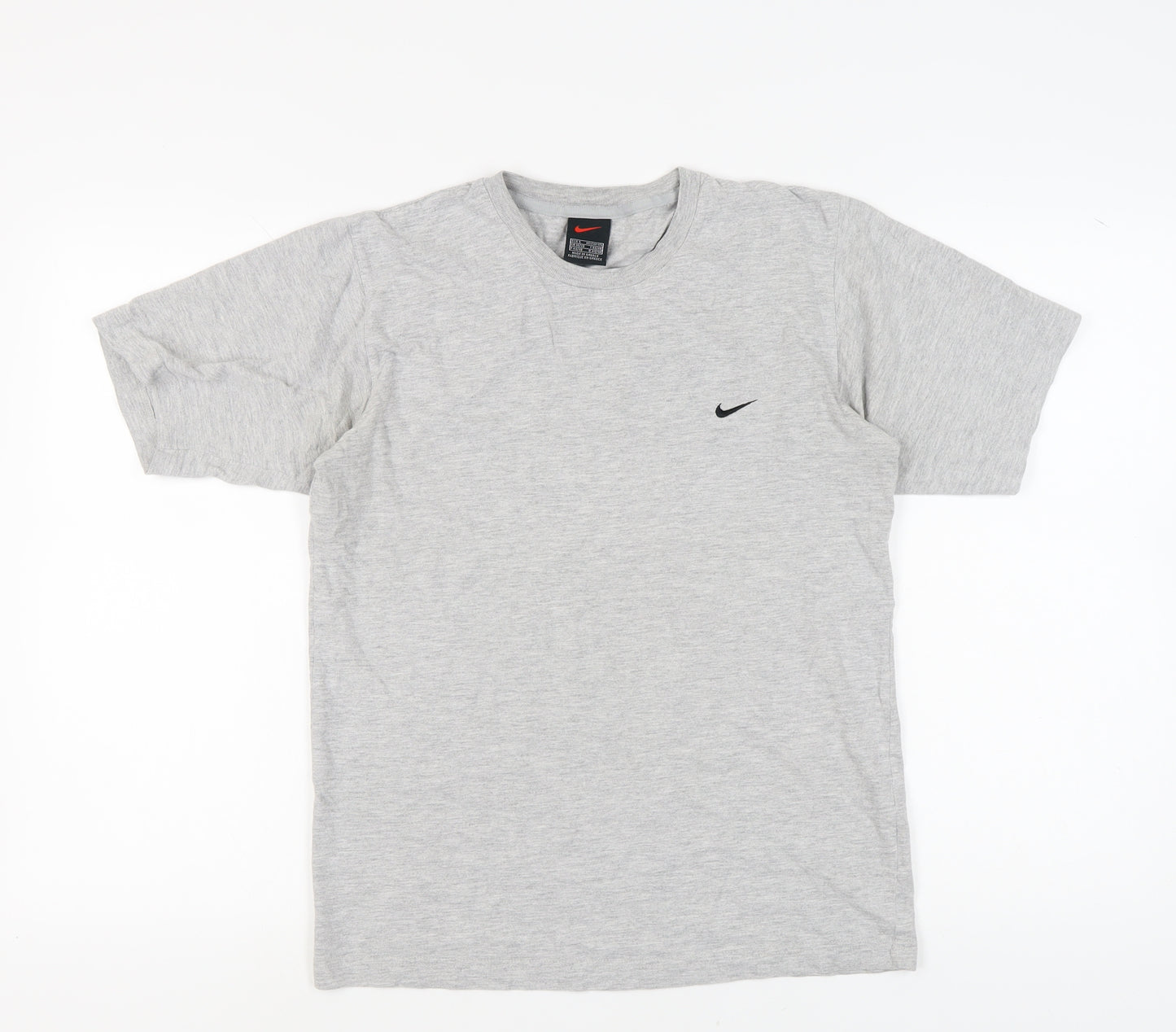 Nike Men's Grey Crew Neck T-Shirt, Size S, Casual Fit