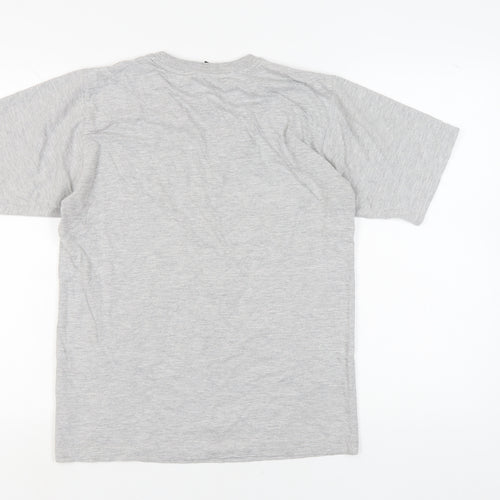 Nike Men's Grey Crew Neck T-Shirt, Size S, Casual Fit