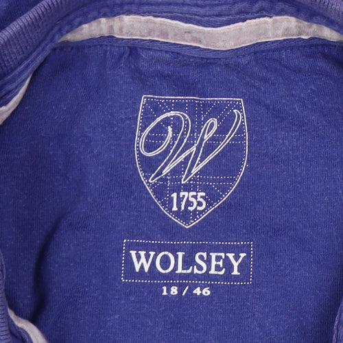 Wolsey Blue Cotton Polo Shirt for 18 Women Regular
