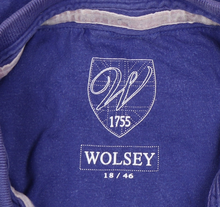 Wolsey Blue Cotton Polo Shirt for 18 Women Regular