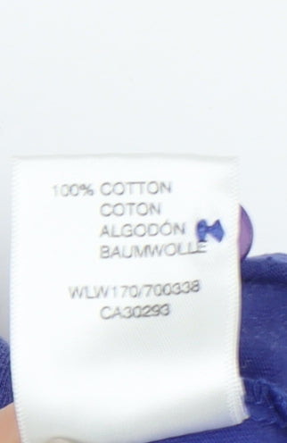Wolsey Blue Cotton Polo Shirt for 18 Women Regular