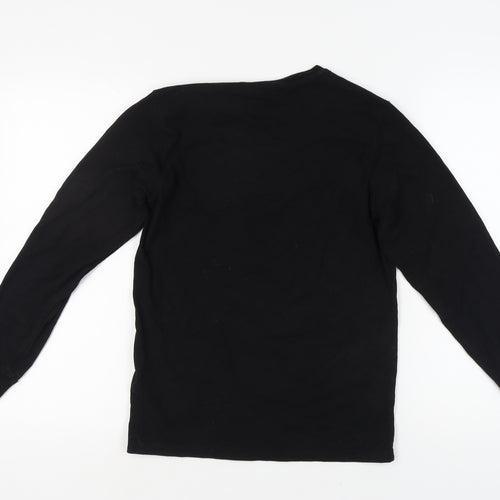 Diesel Boys Black Long Sleeve T-Shirt, 14 Years