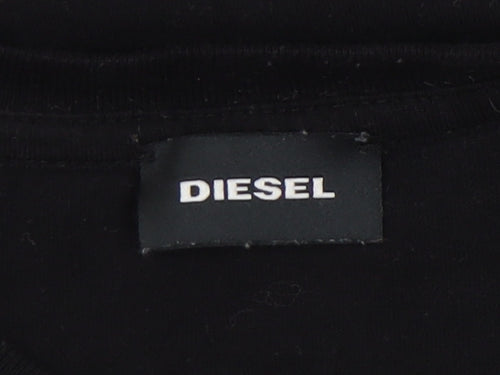 Diesel Boys Black Long Sleeve T-Shirt, 14 Years