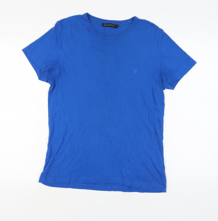 French Connection Men's Blue Crew Neck T-Shirt Size S