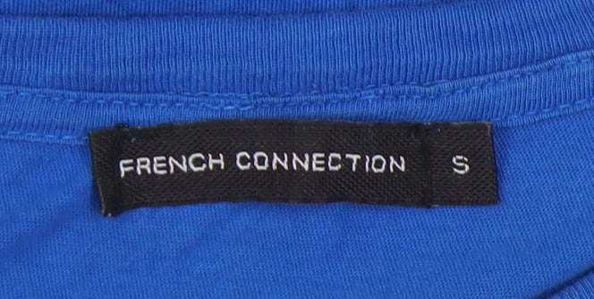 French Connection Men's Blue Crew Neck T-Shirt Size S