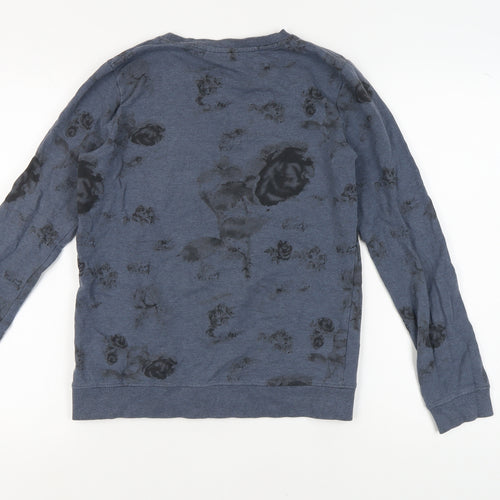 Name It Girls Blue Floral Pullover Sweatshirt - 13-14 Years
