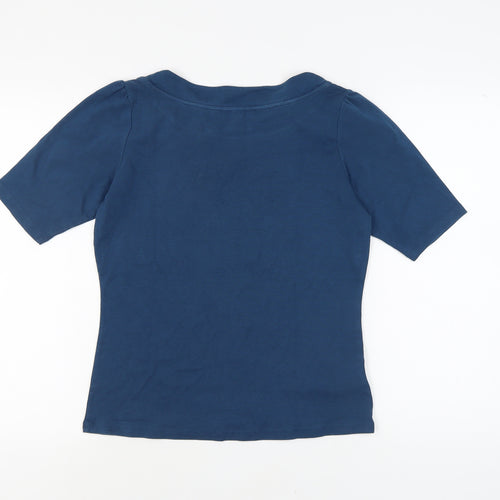 Laura Ashley Women's Blue Top Size 14