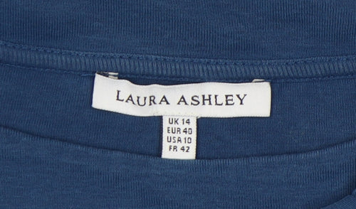 Laura Ashley Women's Blue Top Size 14