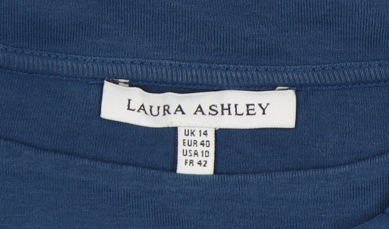 Laura Ashley Women's Blue Top Size 14