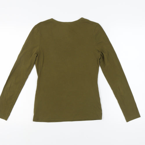 Jigsaw Women's Green Long Sleeve T-Shirt, Size S