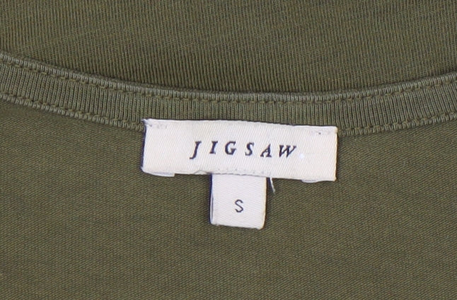 Jigsaw Women's Green Long Sleeve T-Shirt, Size S