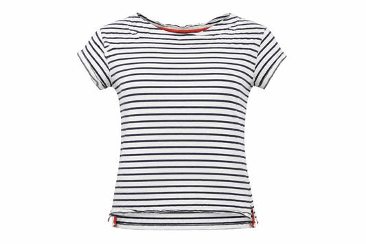Front view of Boden Women's Multicoloured Striped T-Shirt