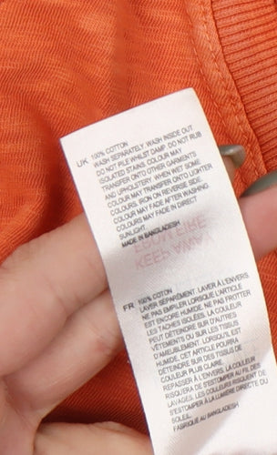 White Stuff Women's Orange Long Sleeve T-Shirt, Size 12