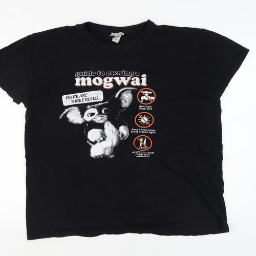 Gremlins Unisex Black 2XL T-Shirt, Casual and Fun