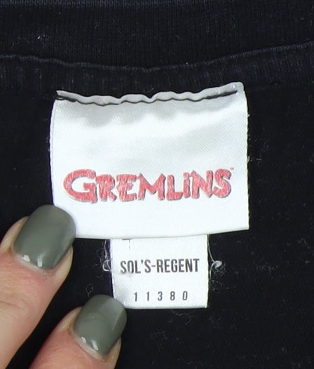 Gremlins Unisex Black 2XL T-Shirt, Casual and Fun